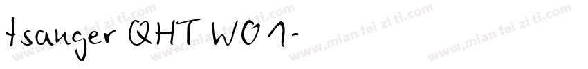 tsanger QHT W01字体转换